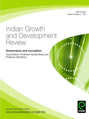 cover image of Indian Growth and Development Review, Volume 7, Issue 1